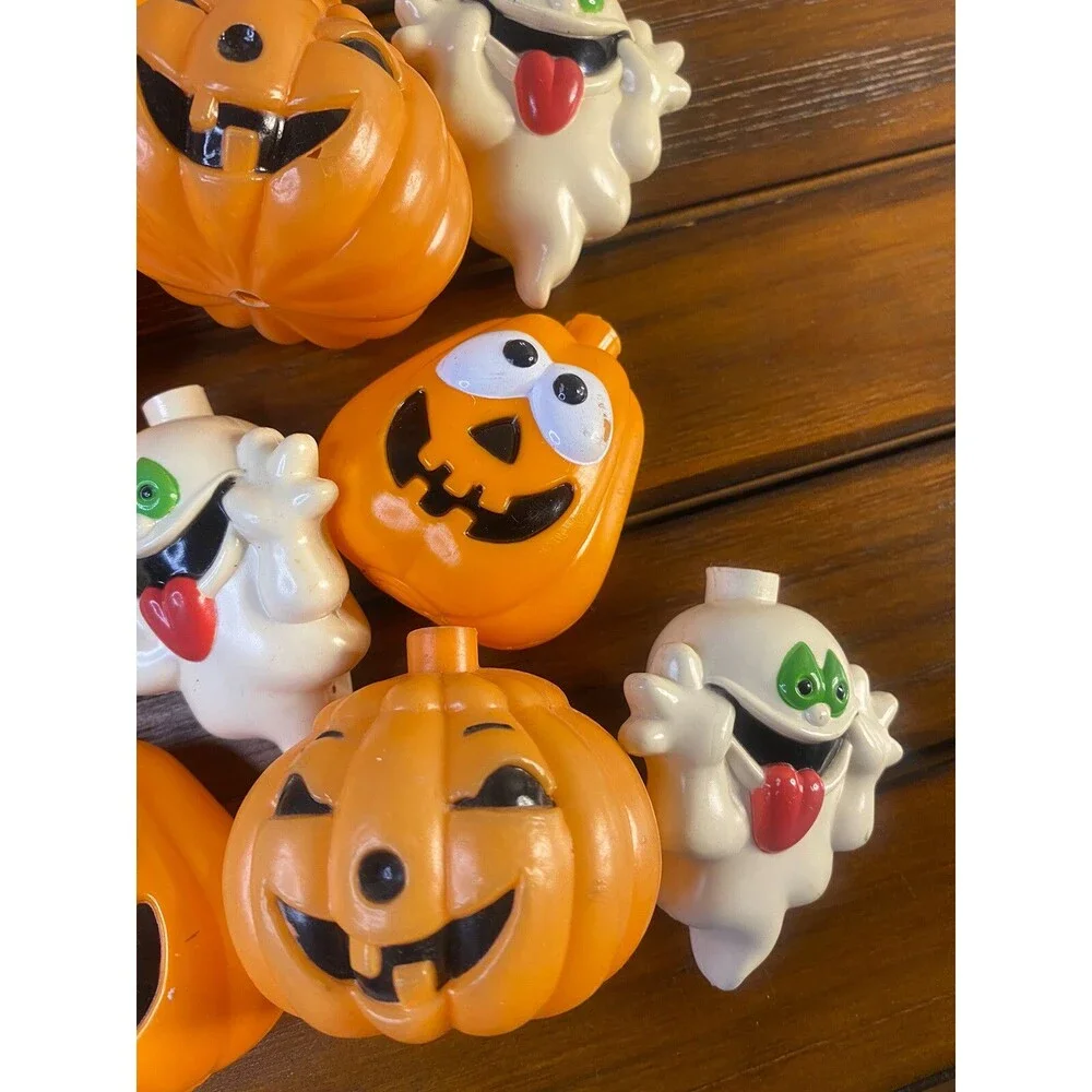 19 Halloween Blow Mold Light Strand Covers Silly Ghost 2 Styles Of Pumpkins